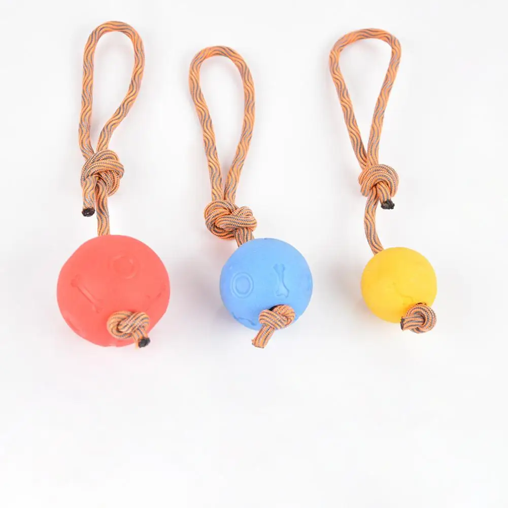 สัตว์เลี้ยงสุนัขยืดหยุ่นเชือกสวมใส่กัด Chewing ของเล่นตลกของเล่น Interactive สำหรับทำความสะอาดฟัน