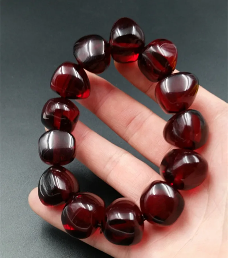 Manufacturers bracelet red blood stone beads for men and women. man jewelry made after