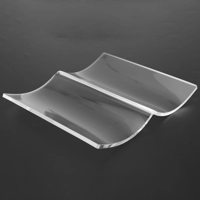 Abwr-rak penyimpanan resep majalah Desktop Dekorasi seni rumah rak pajangan buku transparan akrilik berdiri berbentuk buku