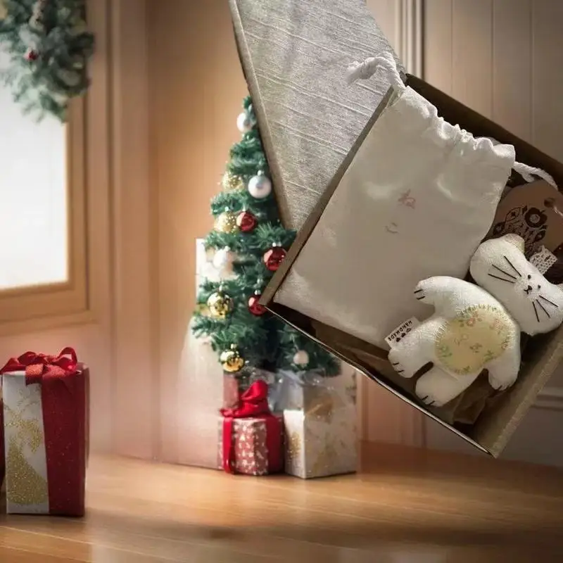 لعبة قماش القط غريب الأطوار كيرينغ؛ دمية كرتونية قطيفة للقطط؛ ديكور على شكل حقيبة، هدية للأطفال لا تُنسى