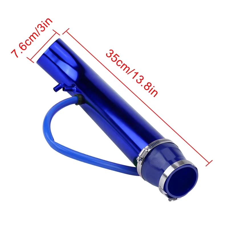 76 มม.ติดตั้งฤดูหนาวหัวเห็ดกรองอากาศท่อกรองไหลสูงสูงเย็น Air FILTER ท่ออลูมิเนียมชุด