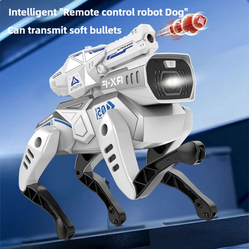 クールなもの おもちゃの車 面白いギフト - かわいい AI シミュレーション インテリジェント Rc ロボット犬、火災ソフト弾丸 Rc カー、男の子用おもちゃ、Rc クローラー