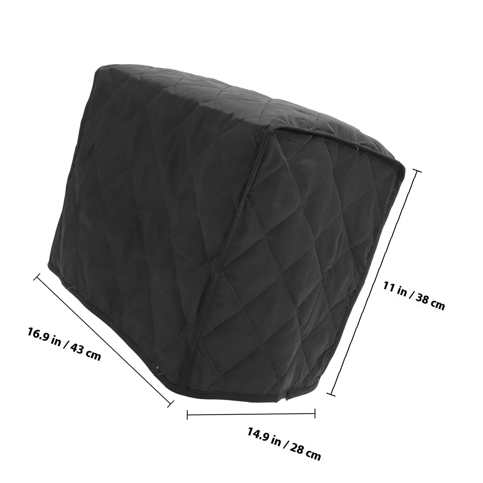 Premium Quilted Polyester Toaster Cover for Bread Maker and Household Appliances Dust Proof Splash Resistant Reusable Protective