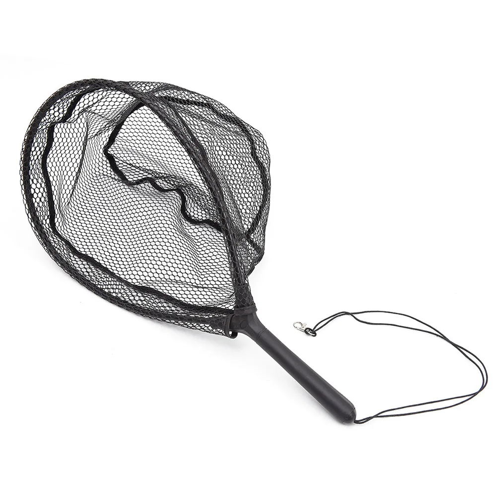 High Quality Fly Fishing Net 63cm Length ABS+ Aluminum Alloy Bass Carp Floating Landing Net Lightweight Portable