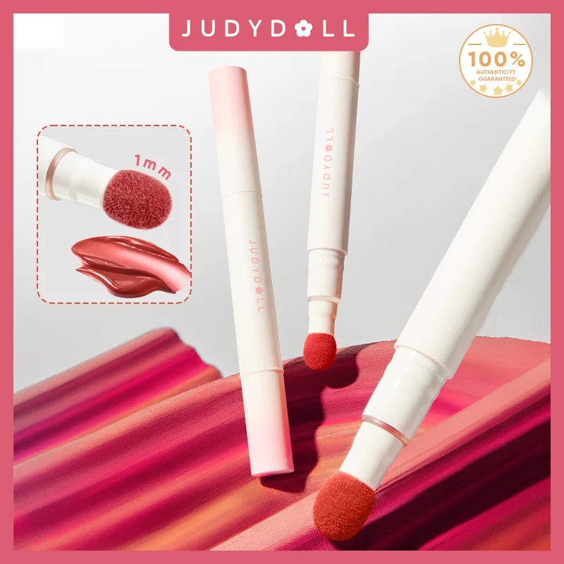 Judydoll Orange Lippen pulver Creme Luftkissen Lippen glasur matte Lippenstift White ning Antihaft-Tasse