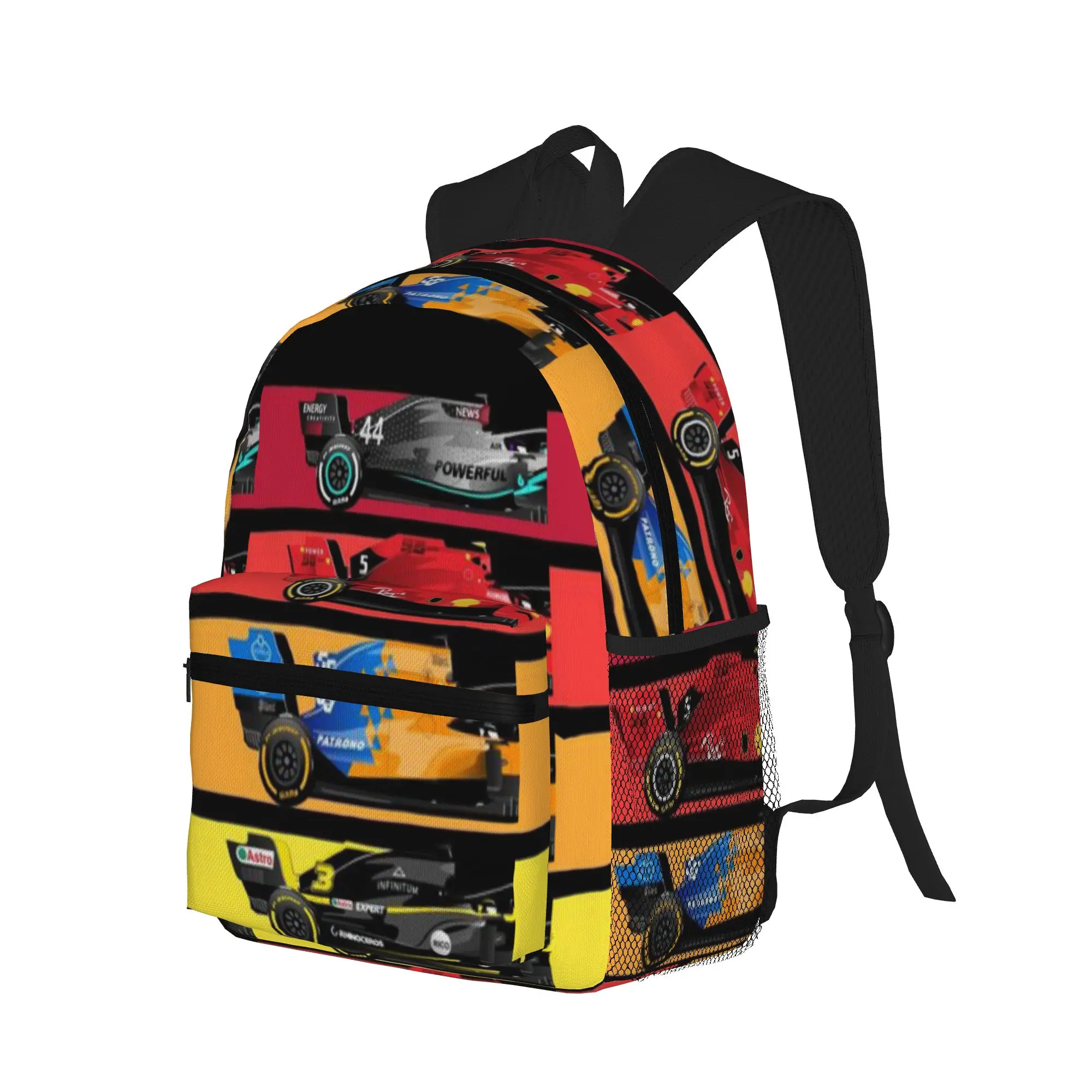 Grand Prix Formula Cars 2023  Casual Backpack for Students and Adults Backpacks