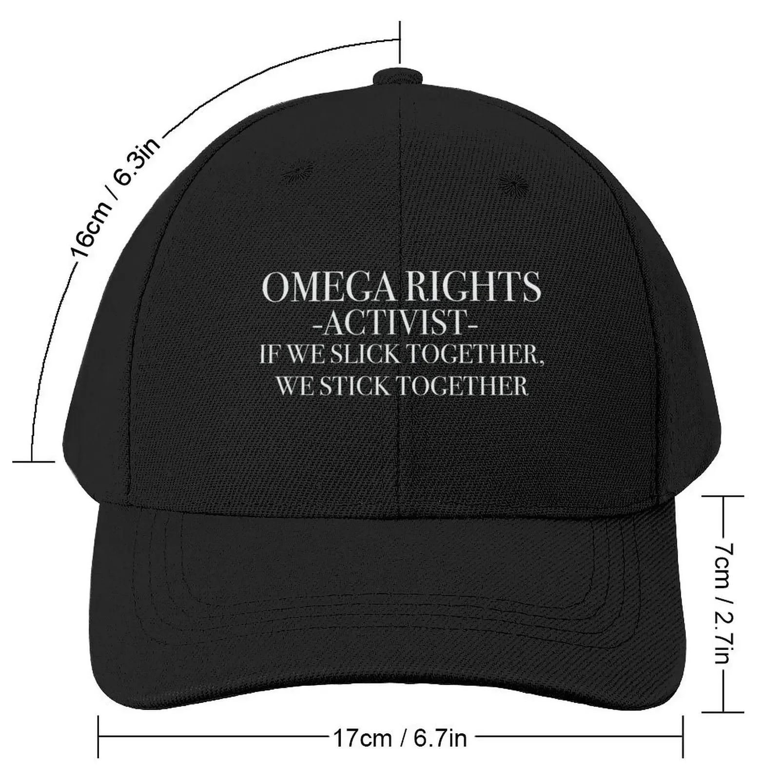 Omega Rights Activist Baseball Cap Sunhat Ball Cap hard hat Men's Hats Women's