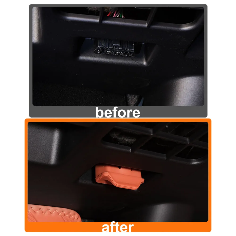 OBD Silicone Protective Cover For BYD Great Tang Da Tang Car Accessories Waterproof Cover For Computer Diagnostic Interface