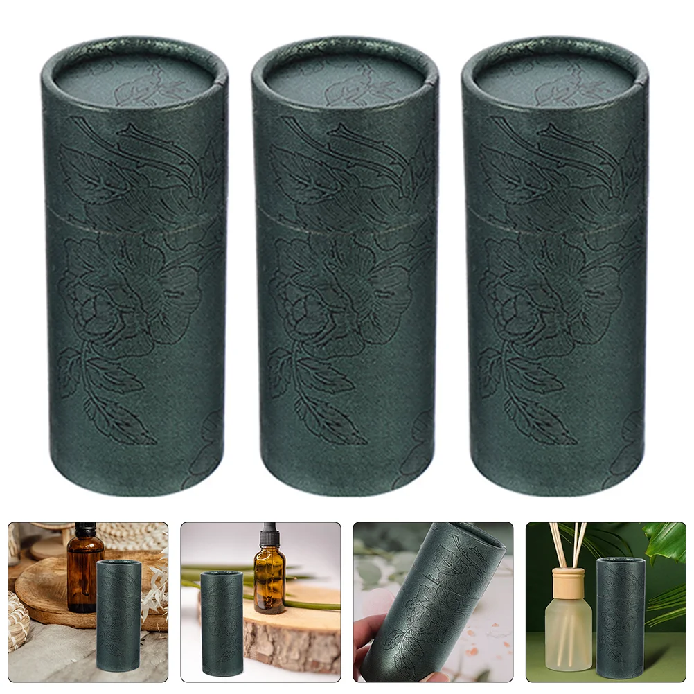 10 Pcs Craft Tubes Paper Packaging Box Cardboard with Lids Empty Kraft Jar Lip Gloss Boxes