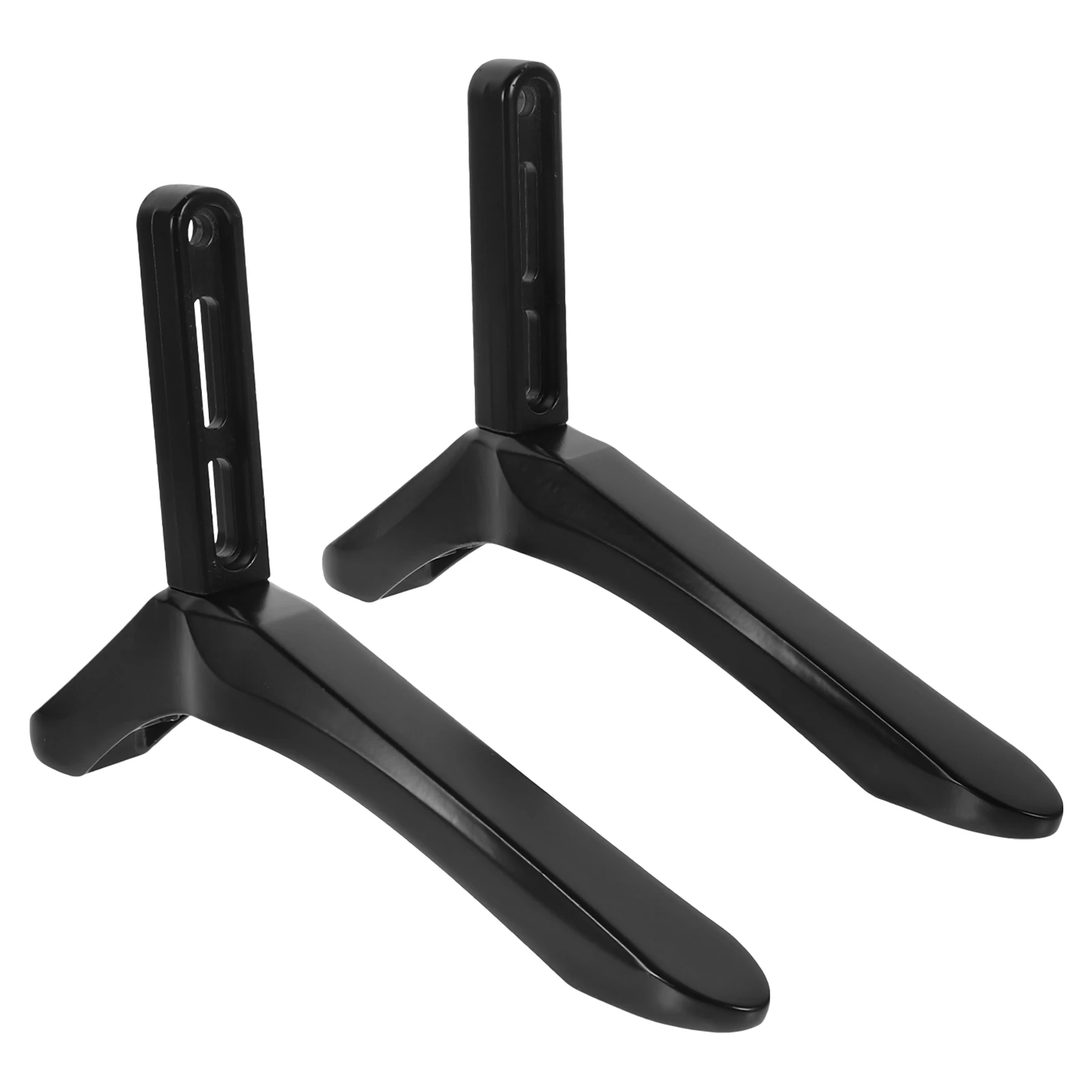 

1 set Universal Base Bracket ST08 Black Television Stand Monitor Mounting Flat Tabletop Support For Home Bedroom Hotel