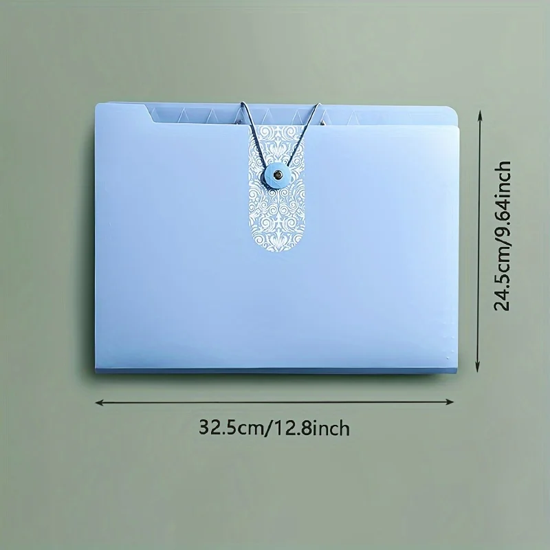 قطعة واحدة من المجلد البلاستيكي الوردي مع 5 طبقات، منظم الملفات المحمول للوثائق المكتبية وأوراق الامتحانات، حل تخزين متين #5