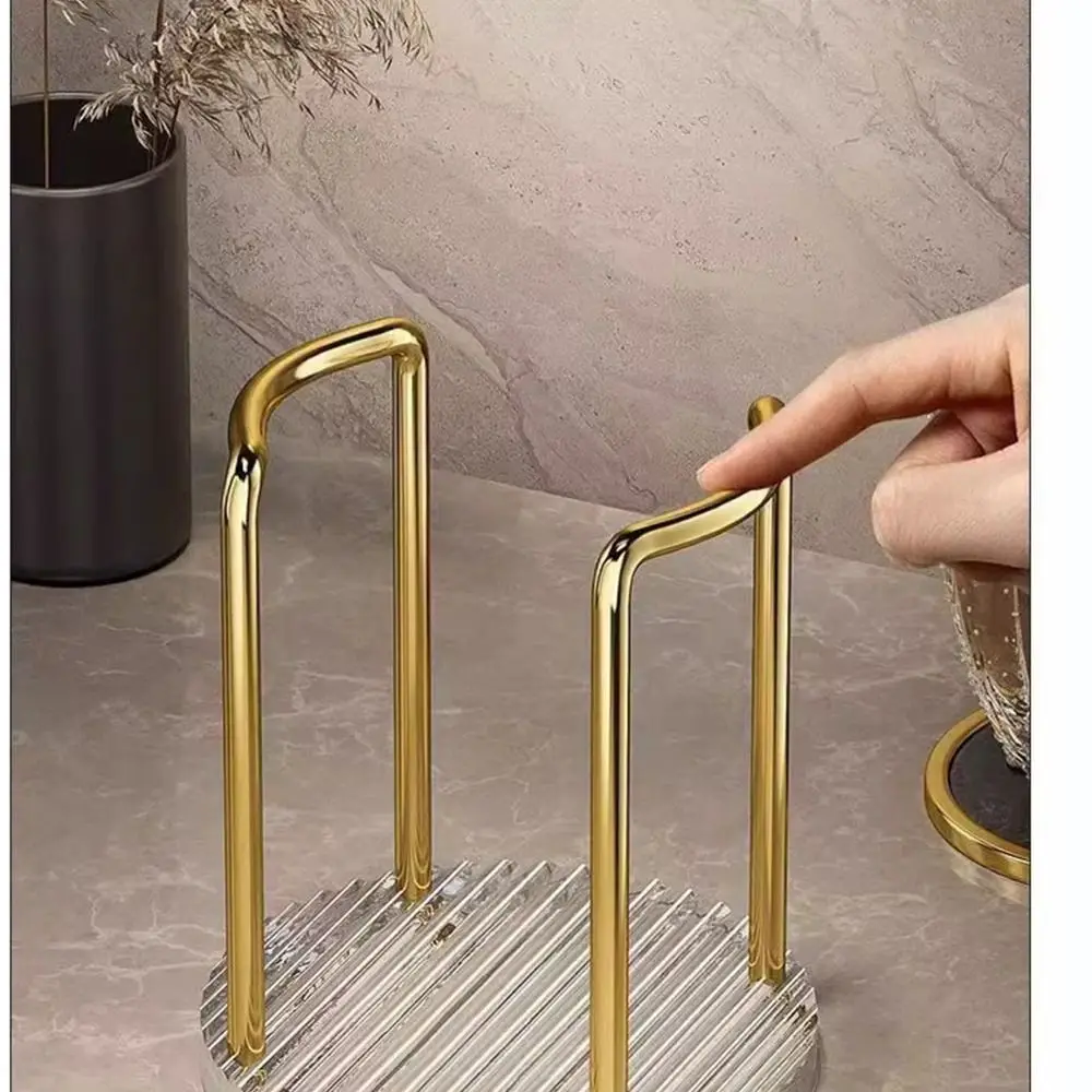 

1/2 Slots Cup Storage Rack Sturdy Durable Longer Stick Disposable Cup Holder Multifunctional Nordic Style Cup Extractor