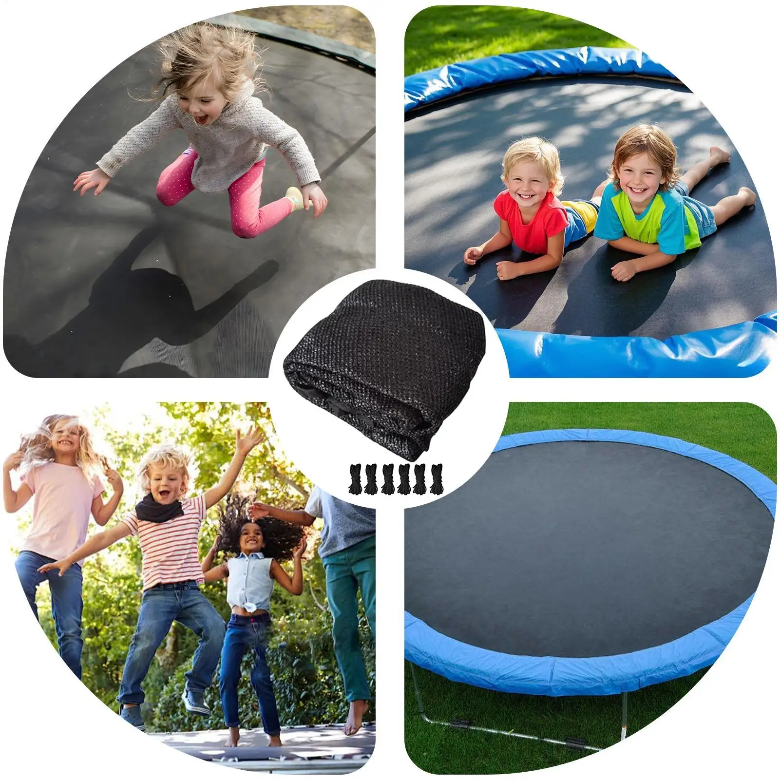 

Чехол для батута, солнцезащитный козырек, навес для батута, сетчатый материал, защитный инструмент для батута для пикников, заднего двора