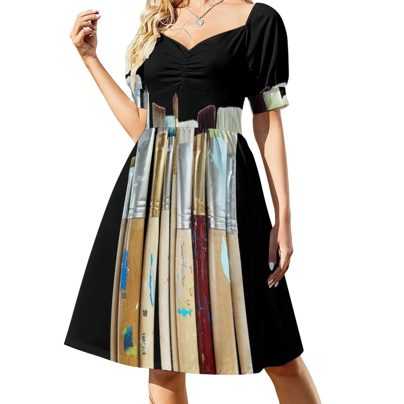 Used paint brushes Sleeveless Dress summer outfits for women 2025 Aesthetic clothing Long dresses Dress