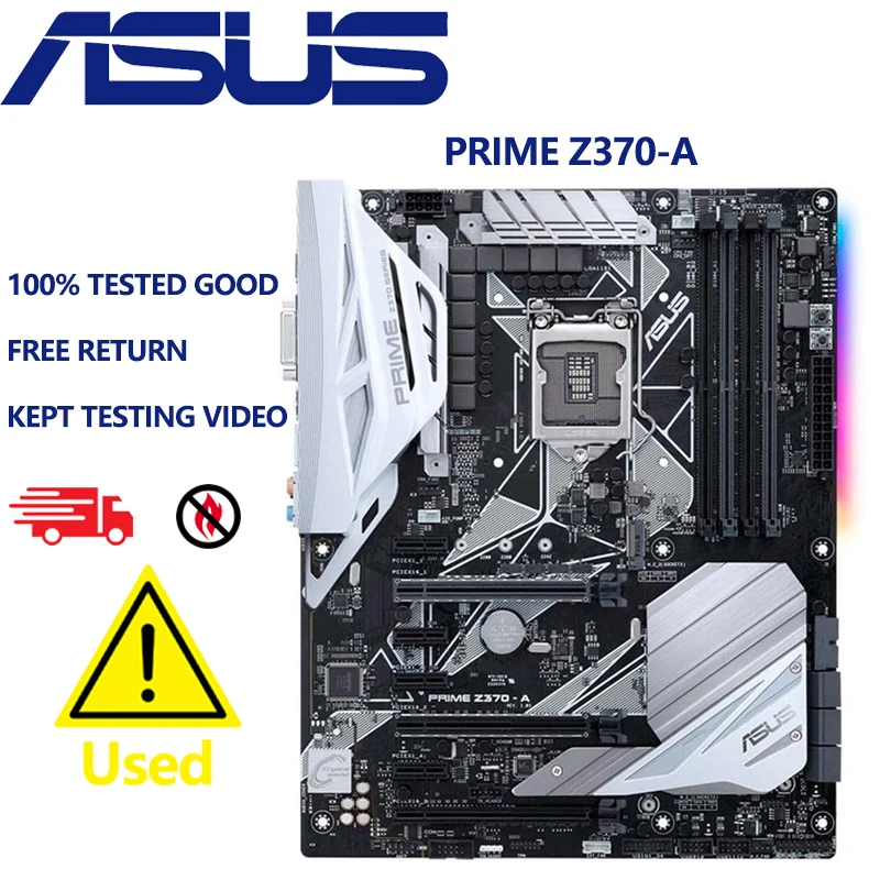 

Used Asus Z370-A Motherbaord DDR4 64GB Desktop M.2 PCI-E 3.0 Overlocking i7 i5 i3 Socket HDMI-Compatible Z370 ATX