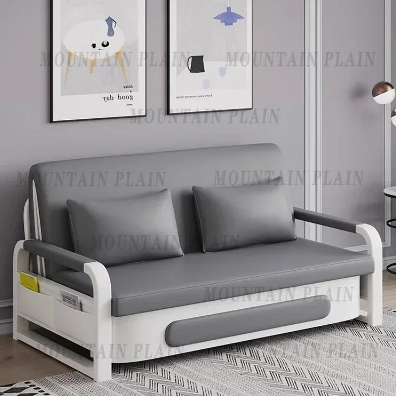 Fold-out sofa bed, dual-purpose folding bed, double living room, small apartment, extendable bed, 1.5 meters study