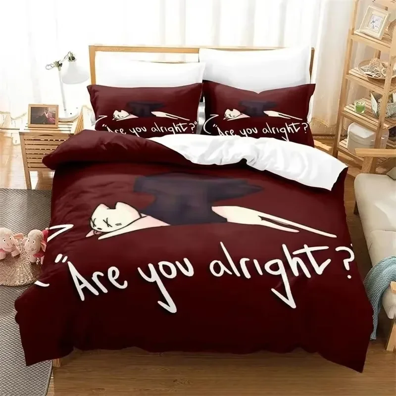 Wilbur Soot Are You Alright Technoblade Lovejoy Bedding Set Boys Girls Twin Queen King Size Duvet Cover Pillowcase Bed Adult