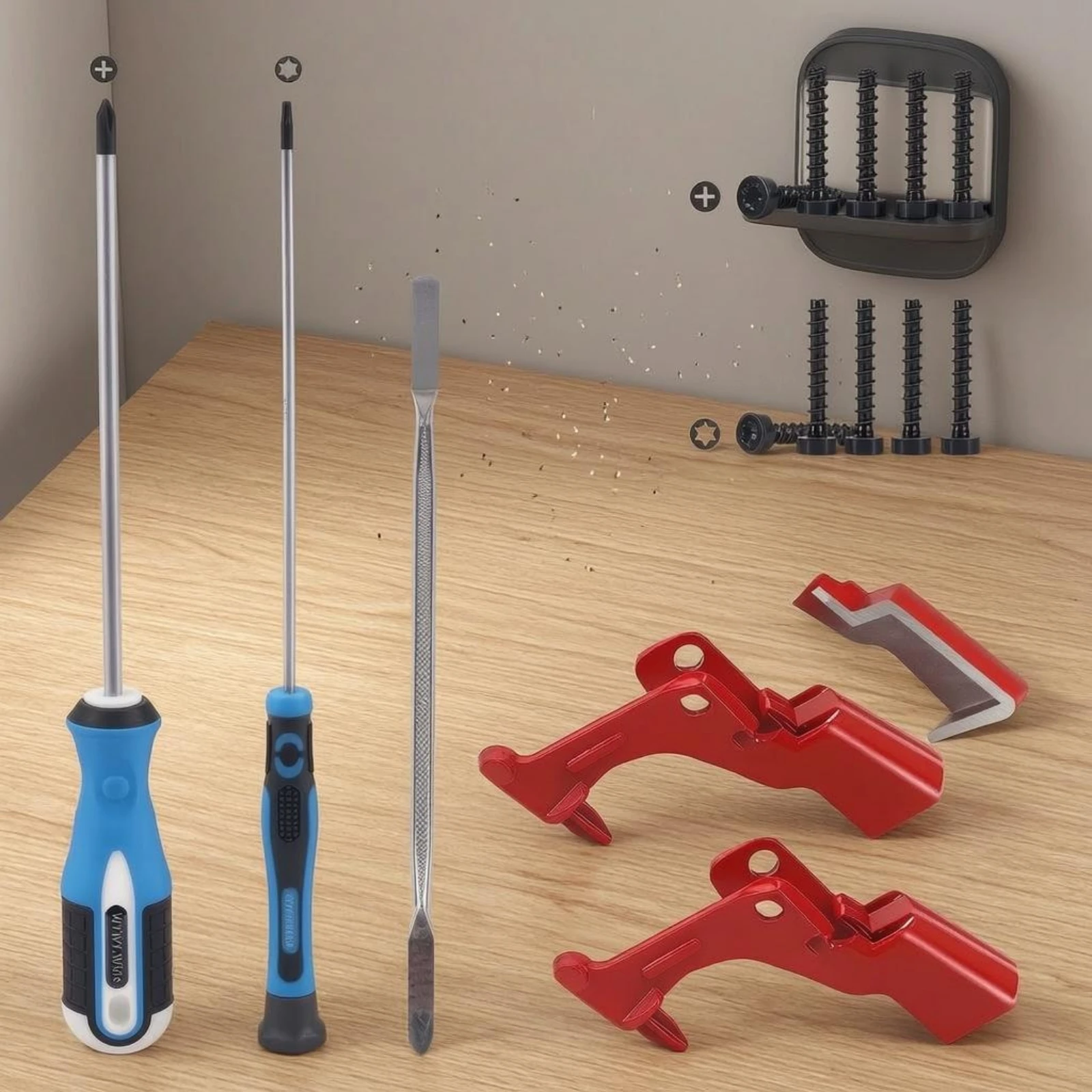 Vacuum Repair Kit Including Opening Clips Screwdriver Set Double-ended Pry Tool for Compatible V10 V11 SV12 SV14 Cleaners