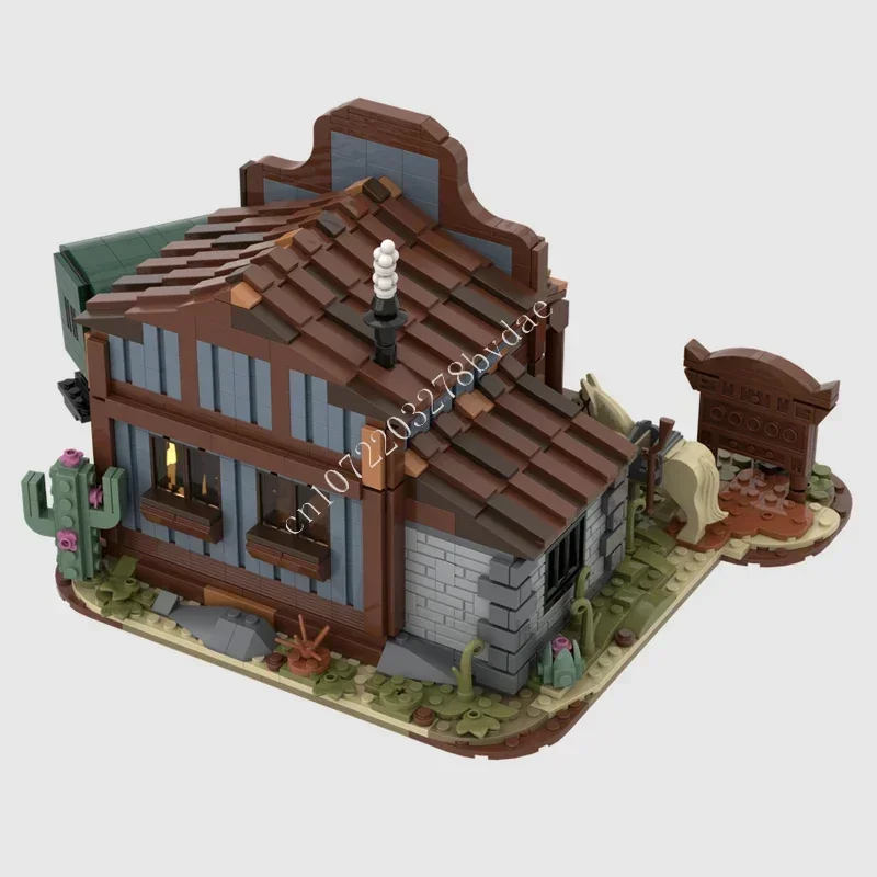 1570PCS Sheriff's Office Modulaire MOC Creatieve street view Model Aangepaste puzzel Architectuur DIY Onderwijs Assemblagemodel Geschenken
