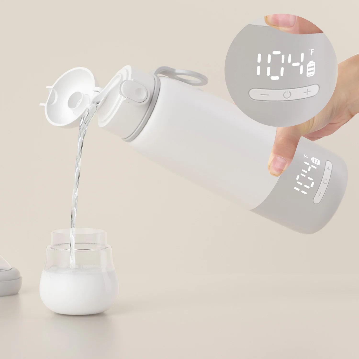 

100℃ USB Portable Bottle Warmer And Travel Milk Warmer Fast Heating Travel Tea Kettle For Baby Feeding And Hot Beverages