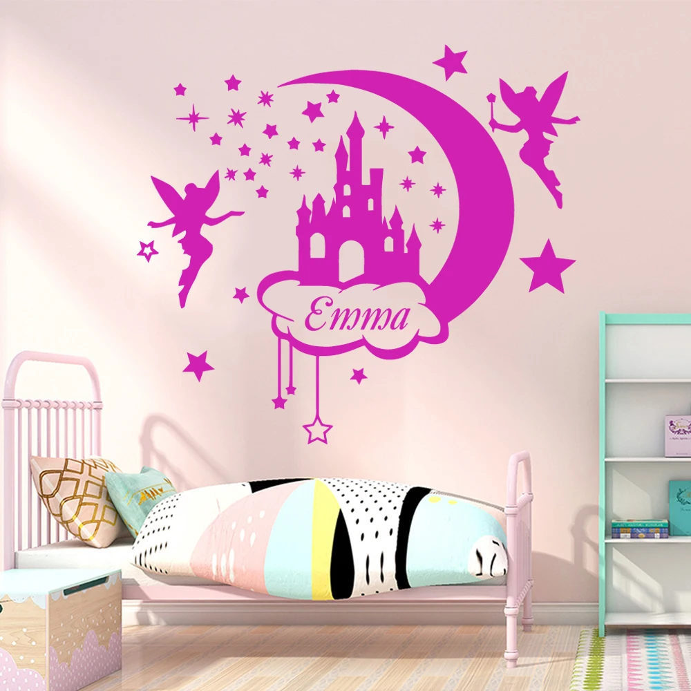 1 pc hot sale sport or kids element Customized Name Wall Sticker Removable Stickers Diy Wallpaper For Kids Rooms Home Decor