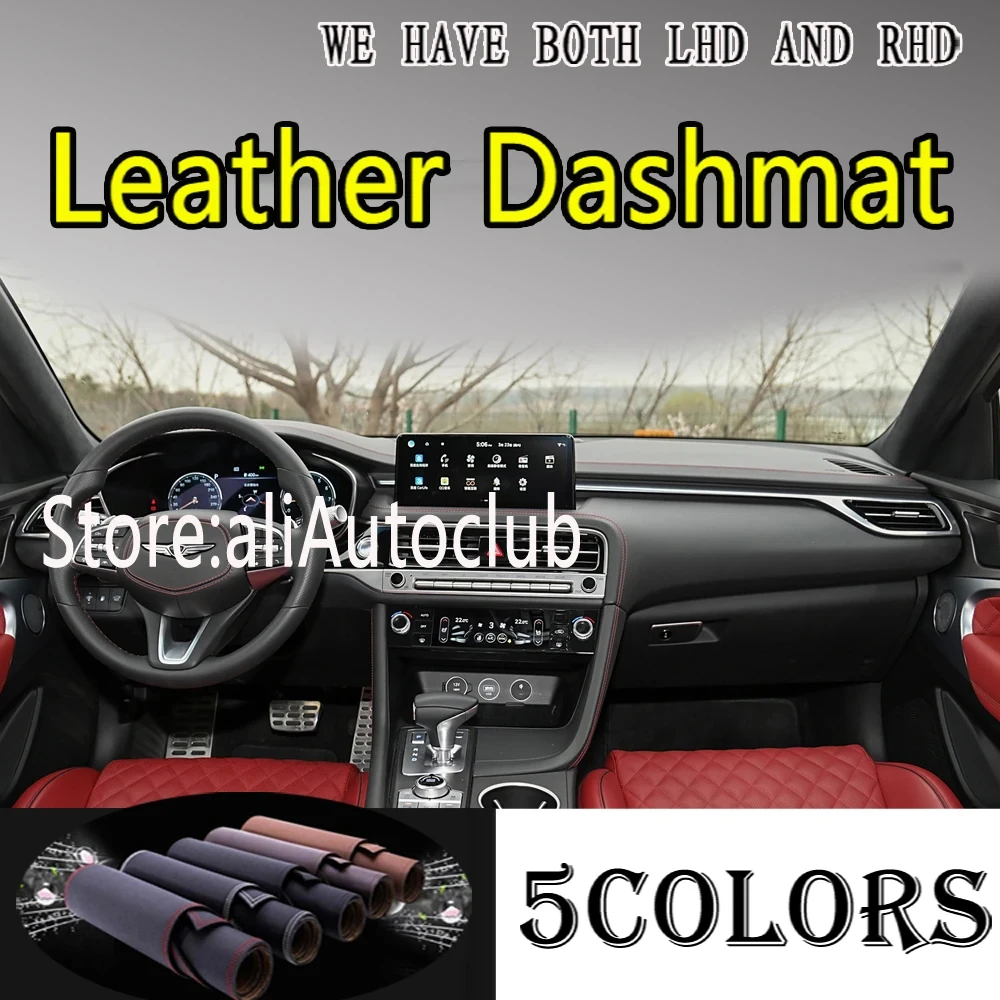 

PU Leather Dashmat Dashboard Cover Pad Dash Mat Car Accessories Protector for Genesis G70 2017 - 2025 2024 2023 2022 2021 2020