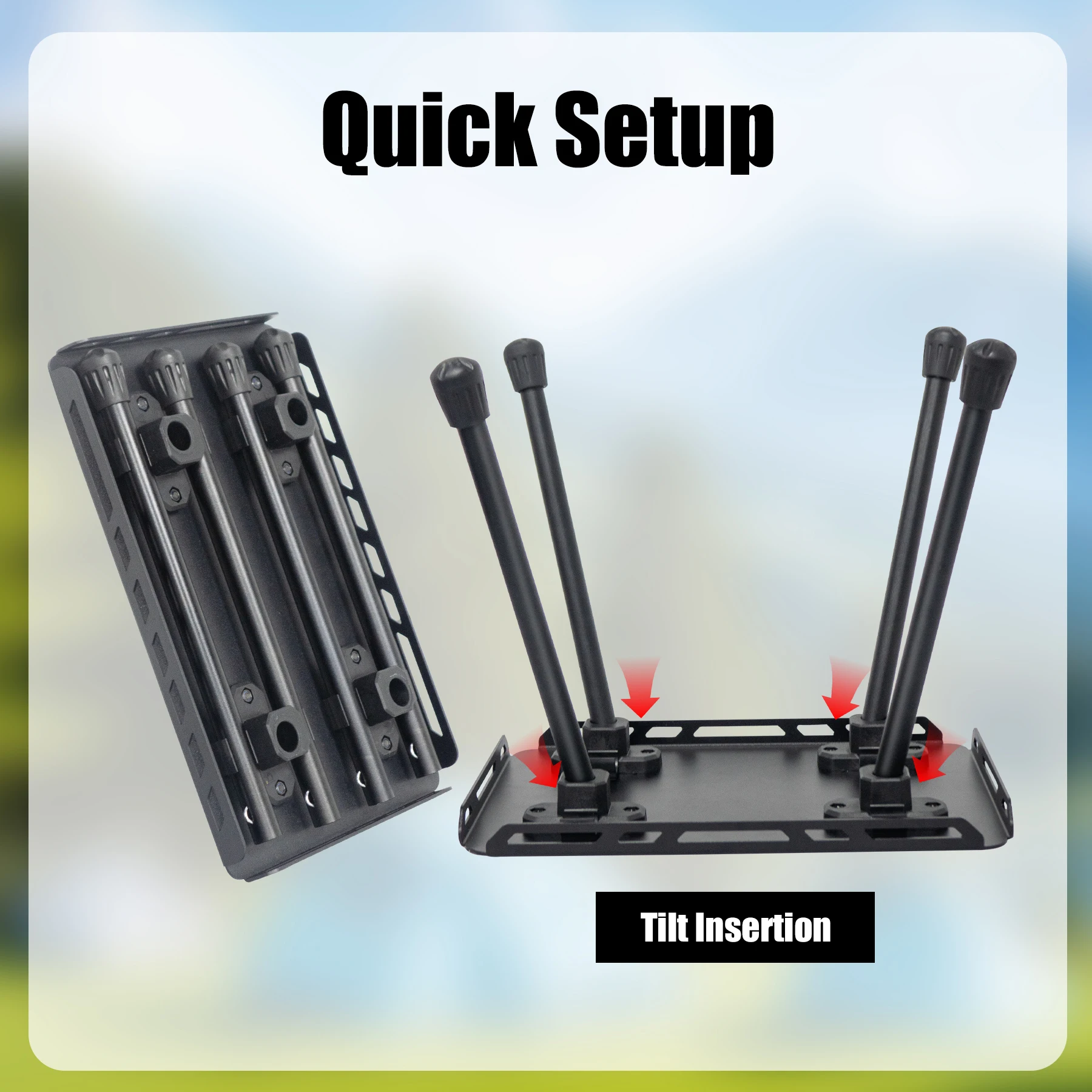 

Portable Camping Folding Stool, Lightweight Aluminum Alloy Tactical Stool for Fishing Picnic & Travel