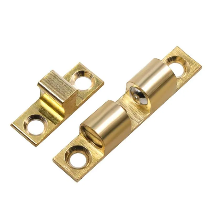 40/50/60/70mm Copper Double Spring Steel Ball Catch Latch For Furniture Cupboard Cabinet Door Adjustable Closet Tension Latch