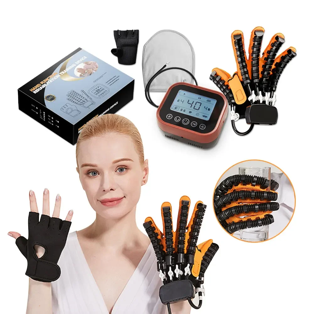 Wireless Hand Massage Mirroring Robot Rehabilitation Gloves for Stroke Hemiplegia Hand Function Recovery Finger Trainer Exercise