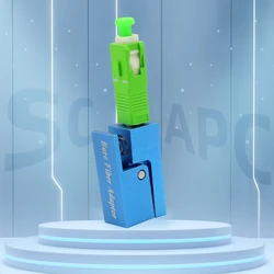 UPC Round Square Bare Fiber Adapter Clamp Lab Dedicated Coupler Adapter Temporary Splicing Tool Connectors Replacement