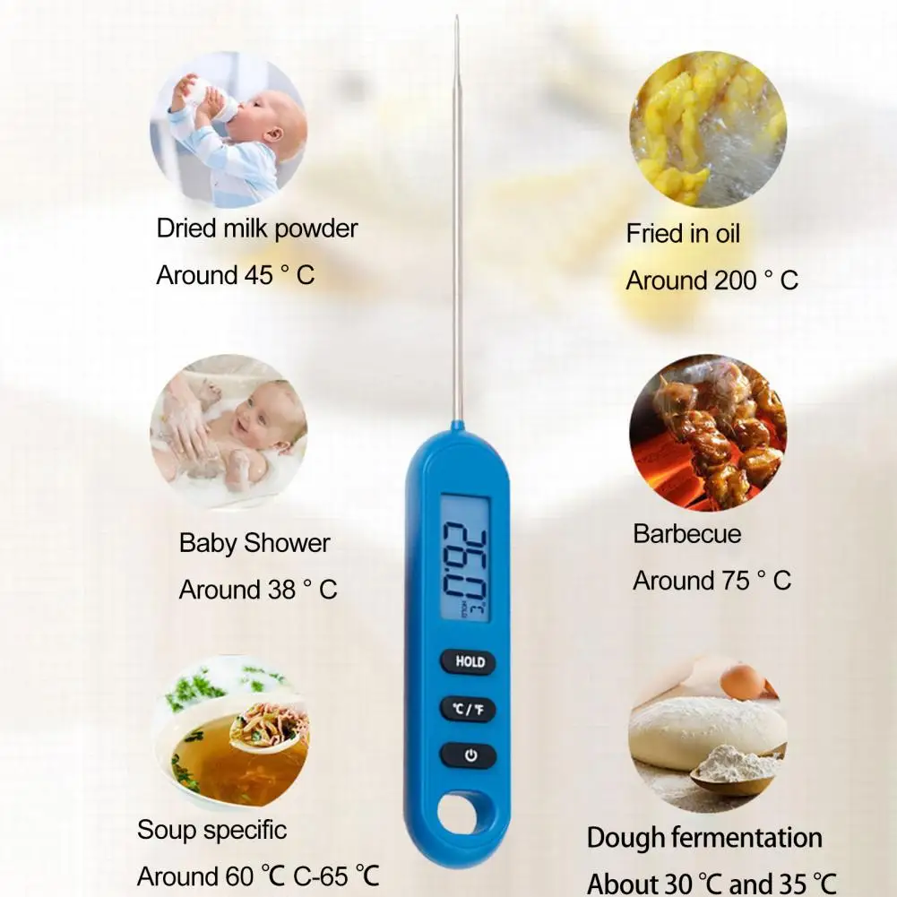 

Термометр для молока, водостойкий термометр для жидкостей, высокоточный водостойкий пищевой термометр с ЖК-дисплеем для барбекю