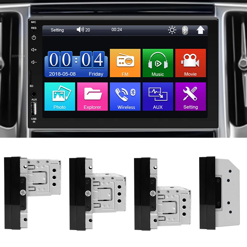 Car Radio 1 Din 2 Din 7 Inch Stereos For Car Mirror Link FM Aux-Input Bluetooth Multimedia Player HD Touch Screen MP5