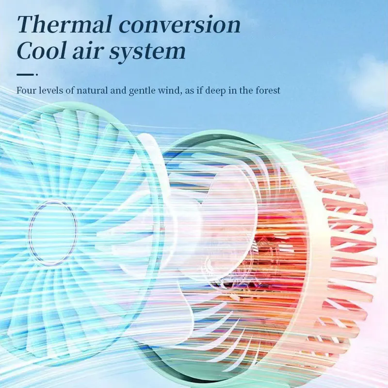 مروحة محمولة صغيرة قابلة لإعادة الشحن عبر USB - تبريد محمول وهادئ عالي السرعة للنوم والخارج والسفر