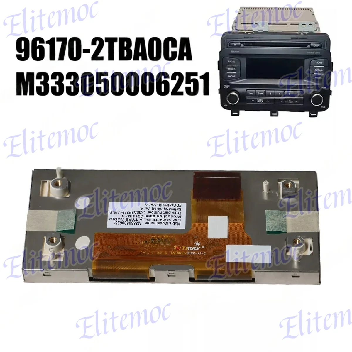 

OEM LCD Display For Kia Optima 2014-2016 Touch Screen Module Panel Replacement CMA2P2291 LTA080B450F M333050006251