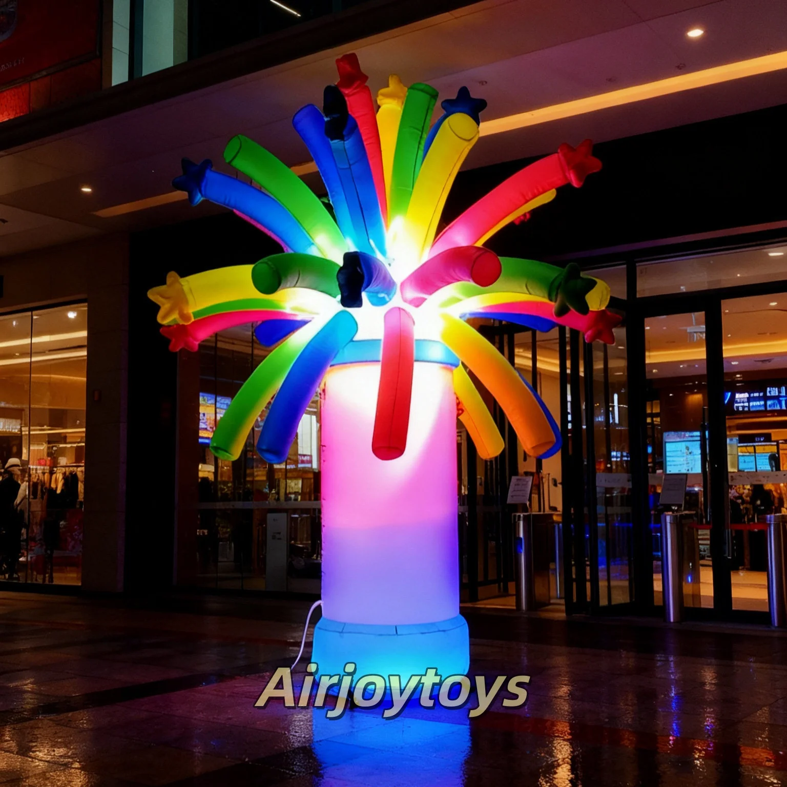 New inflatable colorful pyrotechni model, Spring Festival shopping mall performance props, opening celebration custom decoration