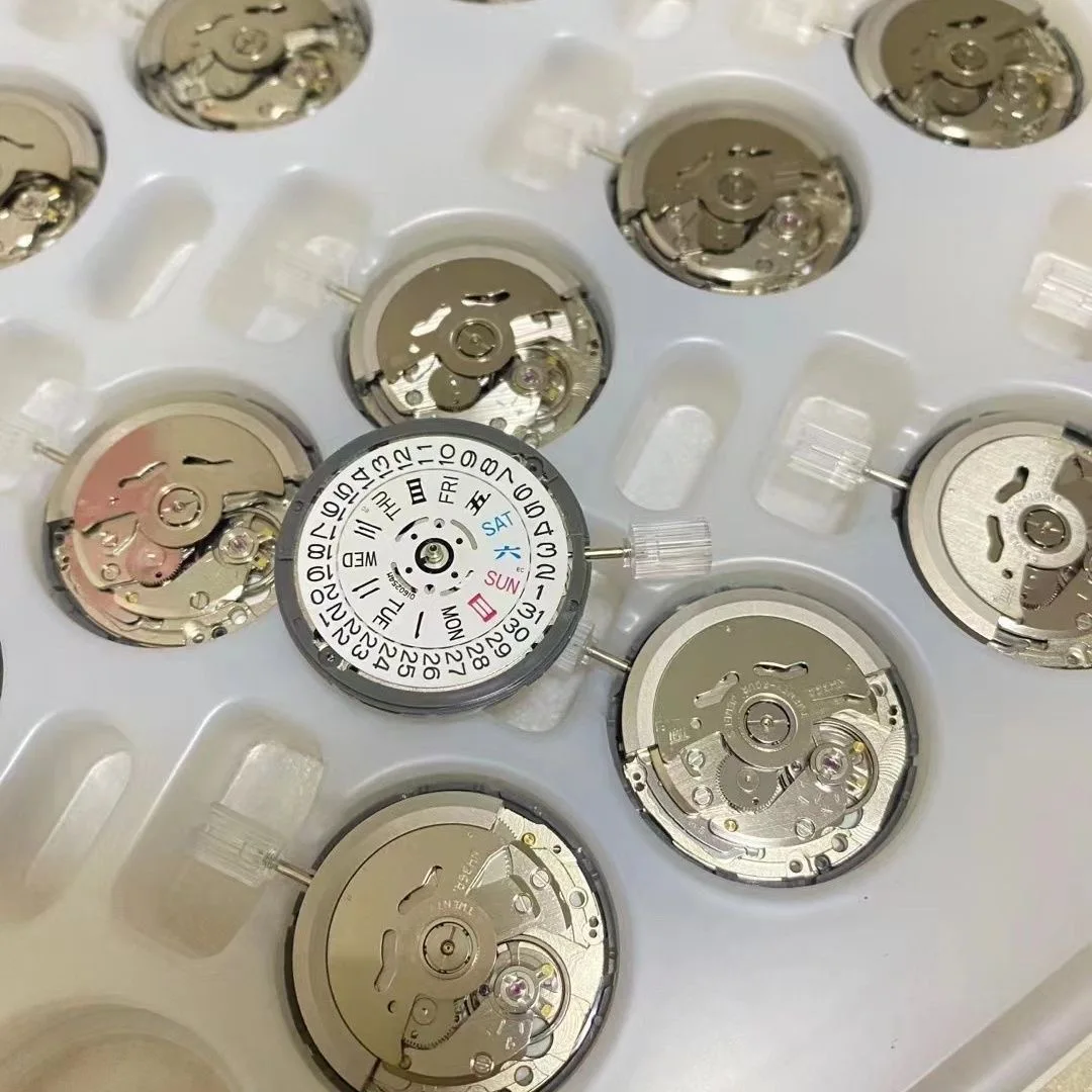 Japan NH36 Movement TMI  Nh36a Three-dot Double Calendar Automatic Mechanical For Skx007 MOD Dial Repair Watch Maker