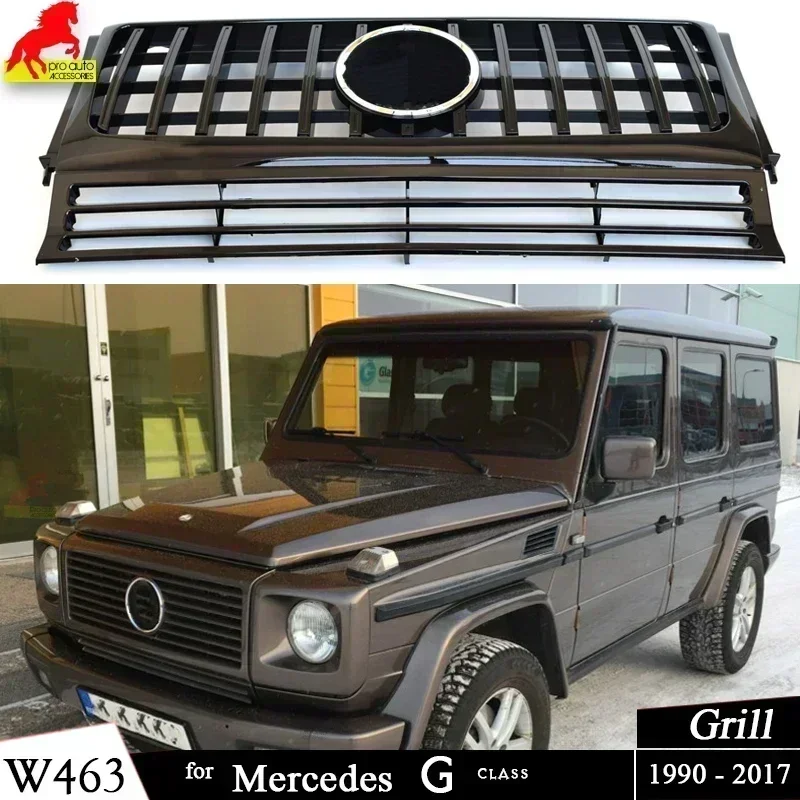 grille-de-capot-central-de-pare-chocs-avant-calandre-noire-argentee-mercedes-classe-g-wagon-w463-1990-2017-g350-g450-g500-sauf-g63-g65-jas