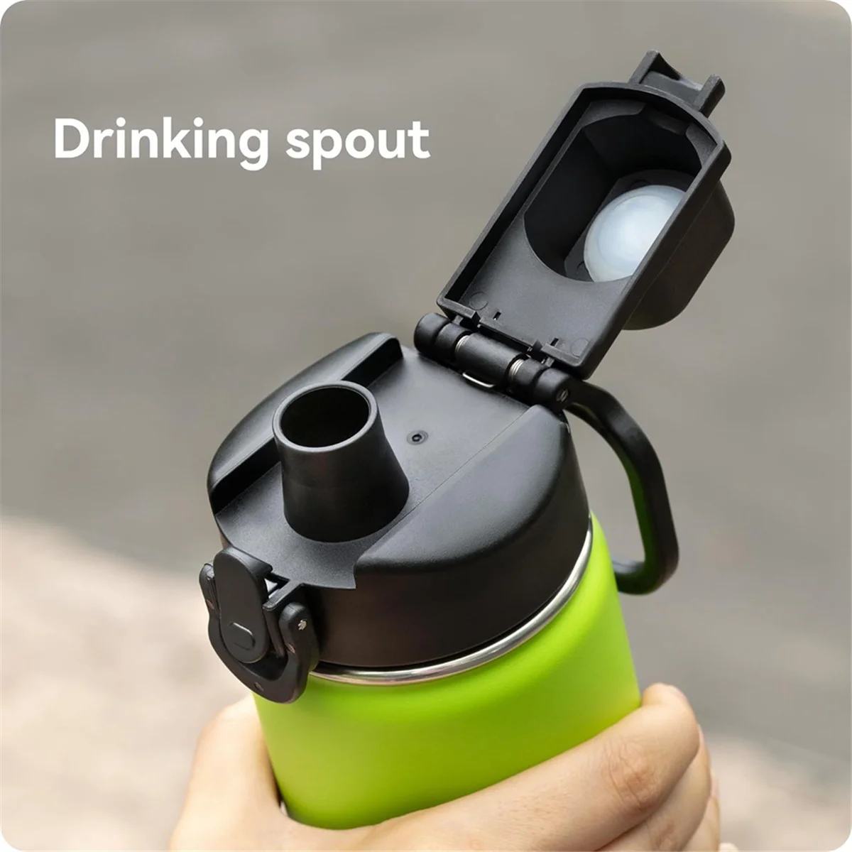 Tapa de boquilla de repuesto, tapa abatible automática para Hydroflask, botellas de agua deportivas de boca ancha de 12/16/18/20/32/40/64 Oz, 2 uds.