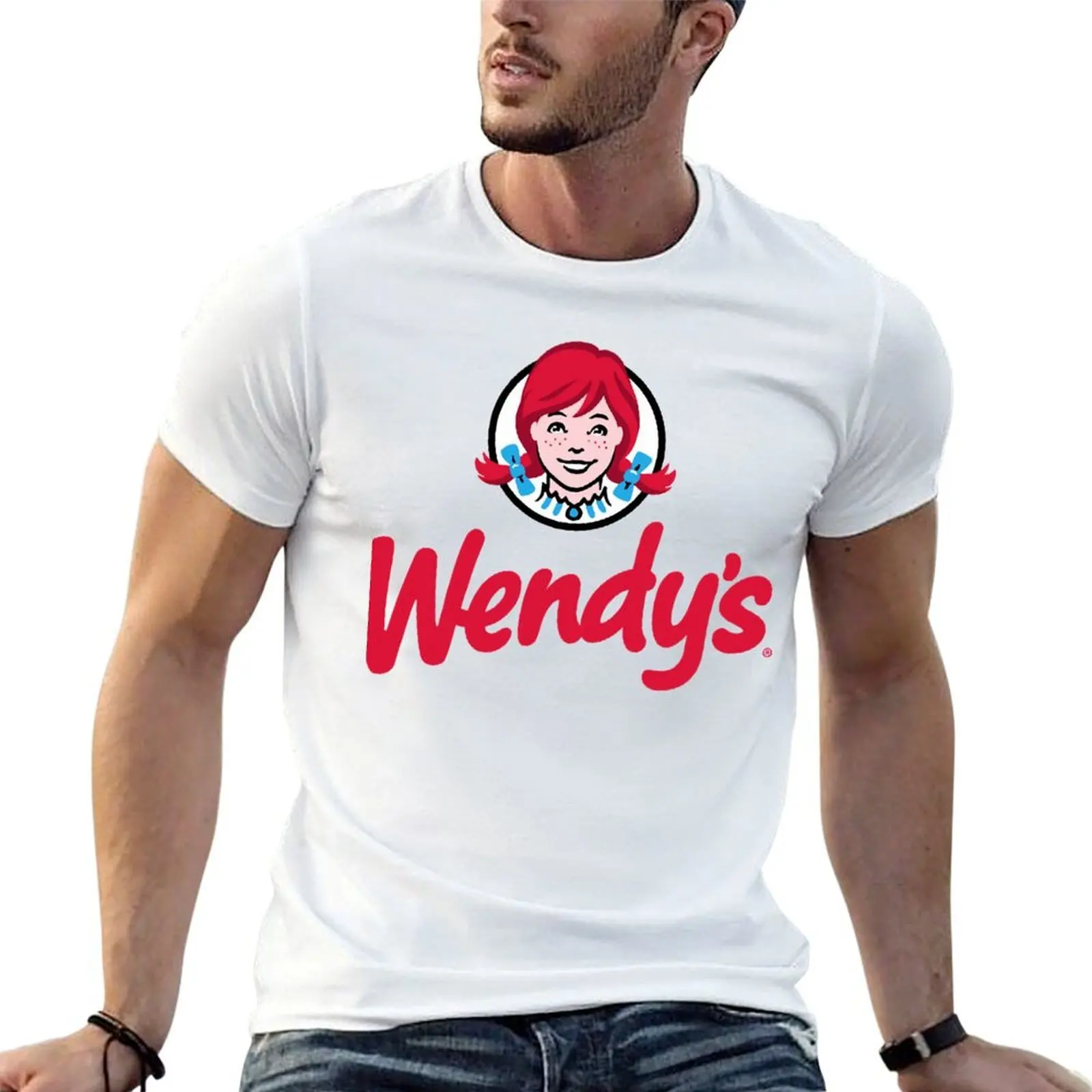 

Wendys Fast Food restaurant Logo T-Shirt t shirt custom print cotton t shirt pack T-Shirt