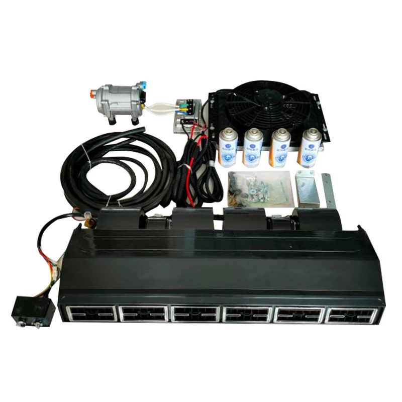 12V 24v Universal Evaporator Compressor Under Dash AC Kit For Truck Car van RV ac under dash kit parking cooler