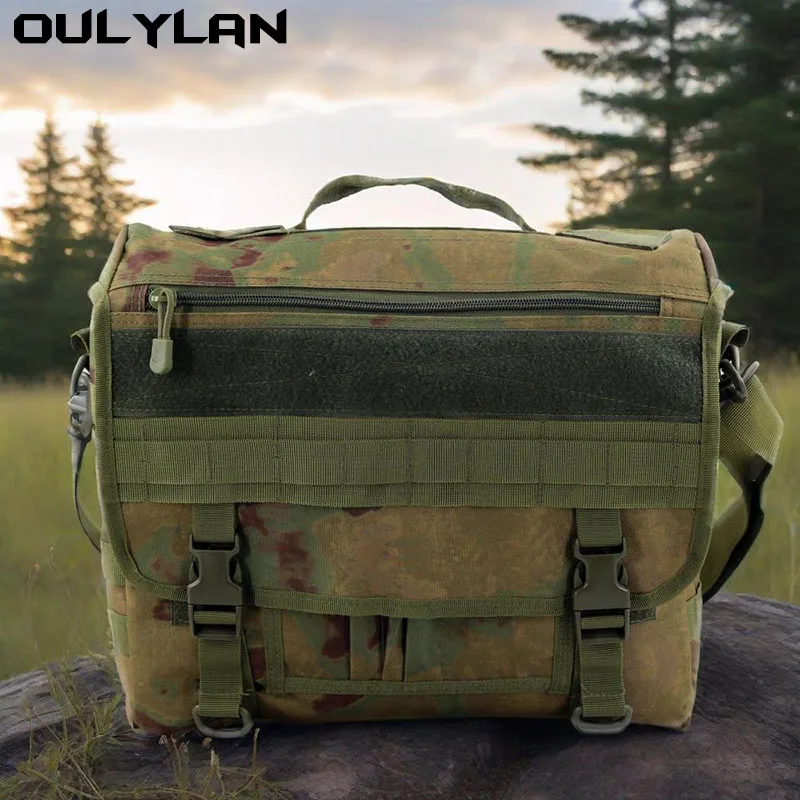 

Oulylan Briefcase Laptop Handbags Russian Camo Outdoor Climbing Bag Backpack Men Tactical Molle Nylon Messenger Shoulder Bag