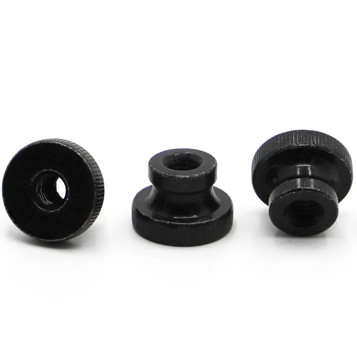 M3 M4 M5 M6 M8 M10 Black Carbon Steel Knurled Thumb Nut Iinstrument Hand Tighten Nut 3d Printer Parts Curtain Wall DIN466B GB806