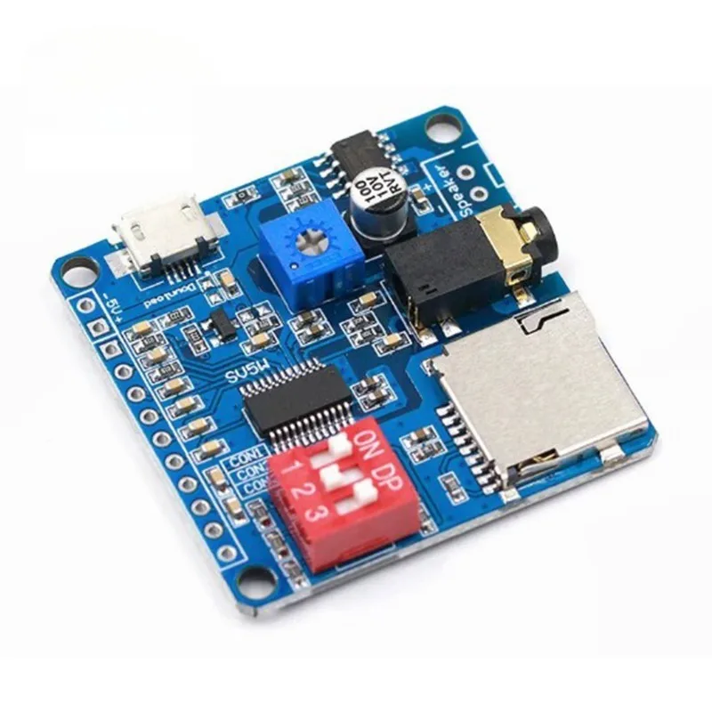 DY-SV5W Voice Playback Module Board MP3 Music Player 5W MP3 Playback Serial Control SD/TF Card For Arduino SV5W