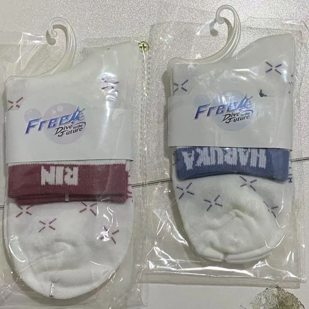 Kostenlos! Unisex Nanase Haruka Rin Matsuoka China Offizielle Autorisierung Cosplay Warme Socken Kurze Socken