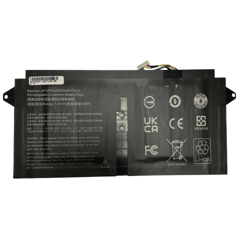 7.4V 35Wh 4680mAh 4Cell New KT.00403.009 AP12F3J Laptop Battery For Acer Aspire 13.3