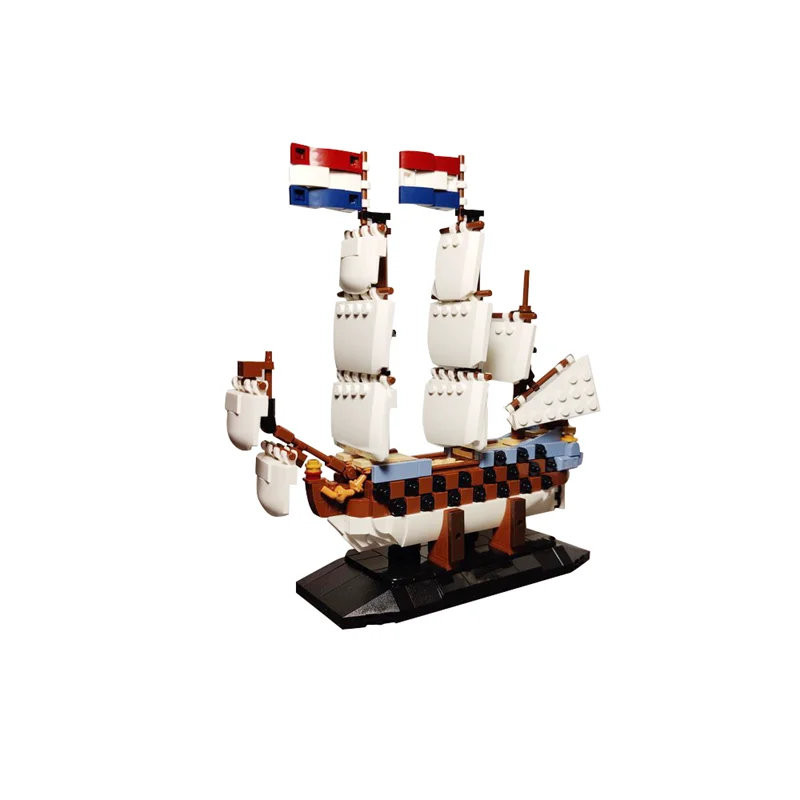 MOC Model Ship of the Zeven Province Building Blocks Military Combat Ship Assembled Toys DIY Creative Children's Gift Collection