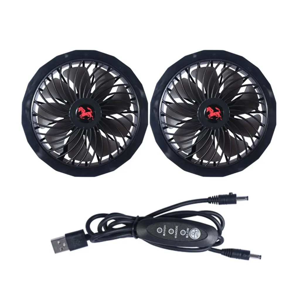 

Air Conditioner Fan Men Outdoor Summer Coat USB Electric Fan Cooling Jackets 5V Air Conditioning Clothing Fan With Usb Cable