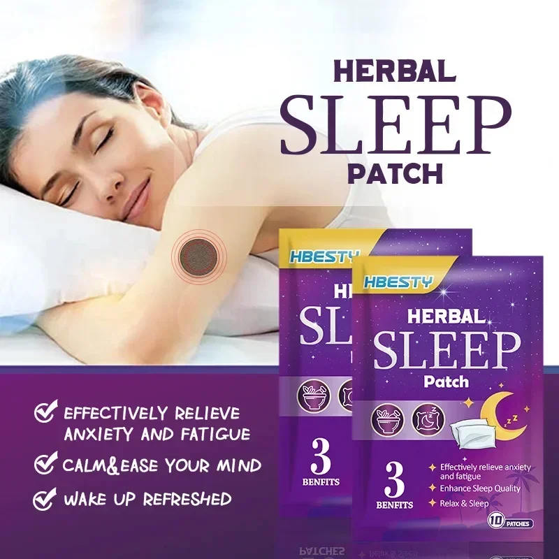 1set Adult Sleeping Patches Relieve Stress Promote Sleep Hypnotic Artifact Adult Soothing Decompression Massage Relax Stickers