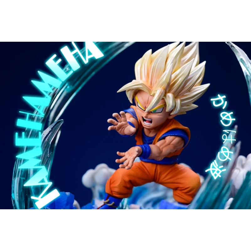 LEAGUE Studio, Dragon Ball Periphery, Goku Gohan, Father and Son Wave Combination Set GK Resin Figure Model