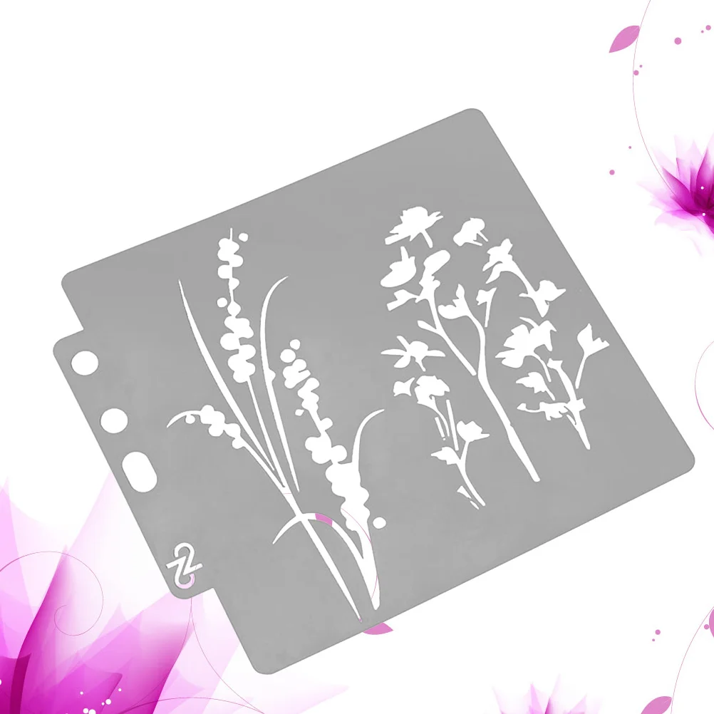 

Assorted Pattern Hollow Drawing Stencils Durable Plastic Art Templates for Craft Scrapbooking DIY Cake Decor Painting Sheet